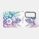  pastel kleurrijk Floral design Samsung Galaxy Hoesje (Achterkant horizontaal)