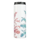  pastel kleurrijk Floral design Thermosbeker (Achterkant)