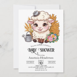 Pastel Kleurrijk Schaap Baby shower Kaart
