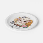 Pastel Kleurrijk Schaap Baby shower Papieren Bordje (Gekanteld)