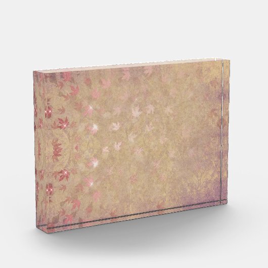 Pastel kleurrijke bladeren fotoblokken (Links)