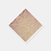 Pastel kleurrijke bladeren servet (Hoek)