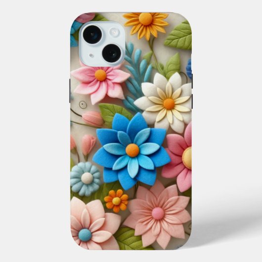 Pastel kleurrijke bloem Case-Mate iPhone case (Achterkant)