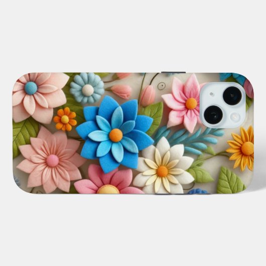 Pastel kleurrijke bloem Case-Mate iPhone case (Achterkant (horizontaal))