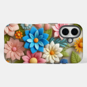 Pastel kleurrijke bloem Case-Mate iPhone case (Achterkant (horizontaal))