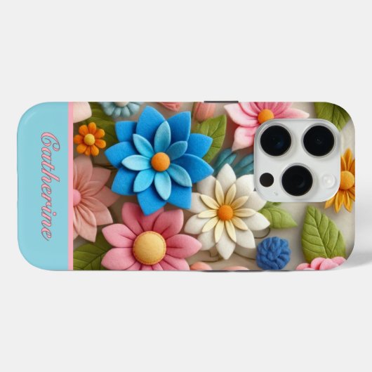 Pastel kleurrijke bloem Case-Mate iPhone case (Achterkant (horizontaal))