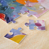 Pastel Kleurrijke Bloem Puzzel (Zijkant)