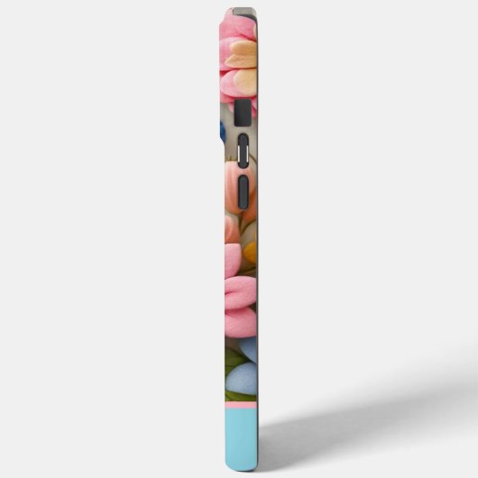 Pastel Kleurrijke Bloemen Aangepaste Naam Case-Mate iPhone Case (Achterkant / Links)