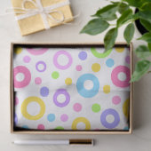 Pastel Kleurrijke Cirkels Tissuepapier (Geschenk)