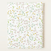 Pastel Kleurrijke Delicate Botanische Wijnstok Pat Planner (Achterkant)