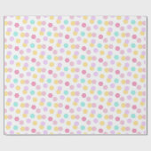 Pastel Kleurrijke Hexagon Regenboog Wrapping Papie Cadeaupapier (Vlak)