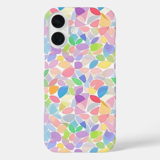 Pastel kleurrijke lente mozaïek Case-Mate iPhone case (Achterkant)