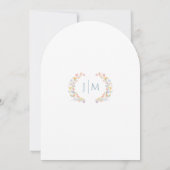 Pastel Kleurrijke Meadow Flower Wedding Dank u Kaart (Achterkant)