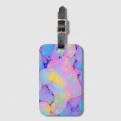 Pastel Kleurrijke Ontwerp Bagagerek – Kleurrijk Bagagelabel (Voorkant (verticaal))