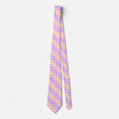 Pastel Kleurrijke Patroon Heren Das (Voorkant)