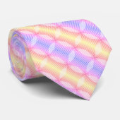Pastel Kleurrijke Patroon Heren Das (Opgerold)