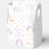Pastel Kleurrijke Rainbow Moon Sky Baby shower Bedankdoosjes (Open)