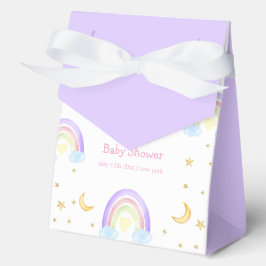 Pastel Kleurrijke Regenboog Maan Ster Baby shower Bedankdoosjes