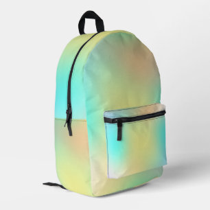 Pastel kleurrijke verloop tint futuristische  bedrukte rugzak