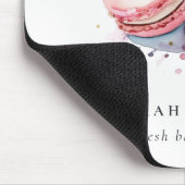 Pastel Kleurrijke Waterverf Franse Macarons Bakker Muismat (Hoek)