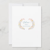 Pastel Kleurrijke Wildflower Boho Vrijgezellenfees Kaart (Achterkant)