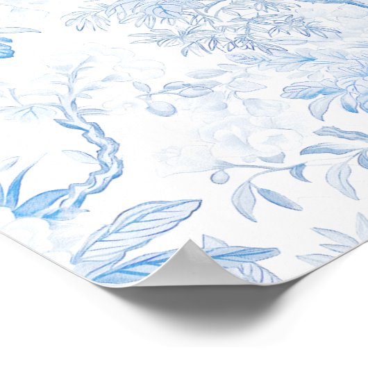 Pastel Kleurrijke Wildflower Wedding Poster (Hoek)