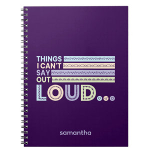 Pastel kleurt dingen die ik niet hardop kan zeggen notitieboek