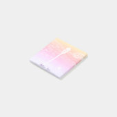 Pastel kleurverloop libel gepersonaliseerd post-it® notes (Schuin)