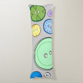 Pastel knop Illustratie Lichaamskussen (Voorkant Verticaal)