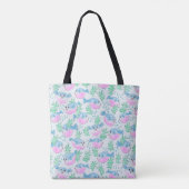 Pastel Kogelvis Onderwaterpatroon Tote Bag (Achterkant)