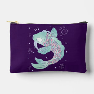 Pastel Koi Vis Whimsicale Volks Kunst Onderwater Etui