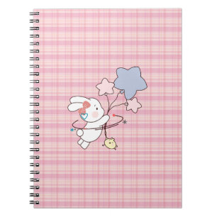 Pastel Konijn School Notebook Notitieboek
