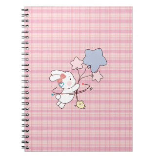 Pastel Konijn School Notebook Notitieboek