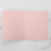 Pastel Konijn Wilde Bloem Illustratie Kaart (Binnen)