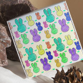 Pastel Konijnen Baby Chicks Vlinder Spring Kleuren Inpakpapier Vel