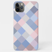 Pastel Koraal Blush Roze Violet Blauw Pixel Art Case-Mate iPhone Case (Achterkant)