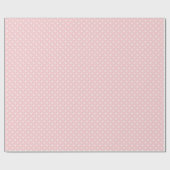 Pastel Koraal en Witte Kleine Stippen Cadeaupapier (Vlak)