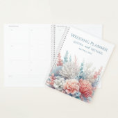 Pastel Koraal Reef-Beach Bruiloft-Planner Planner (Display)