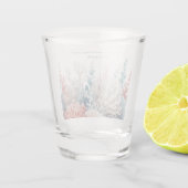 Pastel Koraal Reef-Bruiloft-Geld/Schot Dans- Shot Glas (Achterkant)
