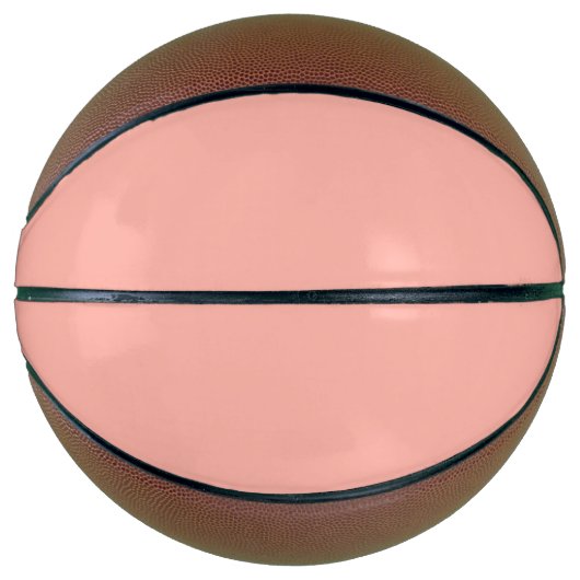 Pastel Koraalrif Effen kleur | Klassiek | Elegant Basketbal (Voorkant)