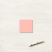 Pastel Koraalrif Effen kleur | Klassiek | Elegant Post-it® Notes (Op bureau)