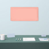 Pastel Koraalrif Effen Kleur | Klassiek | Elegant Spandoek (Beurs)