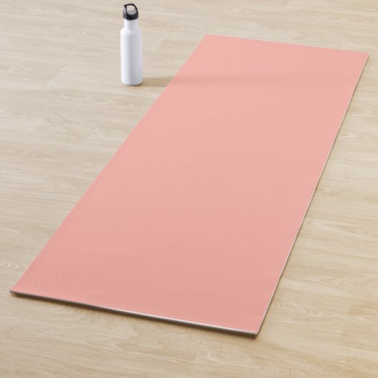 Pastel Koraalrif Effen kleur | Klassiek | Elegant Yogamat (In situ)