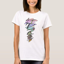 Pastel  Krabbel Rebel Doodle  Cropped Top