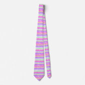 Pastel krabbelstrepen stropdas (Voorkant)