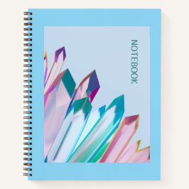 Pastel Kristal Notitieboek - Moderne Geometrische
