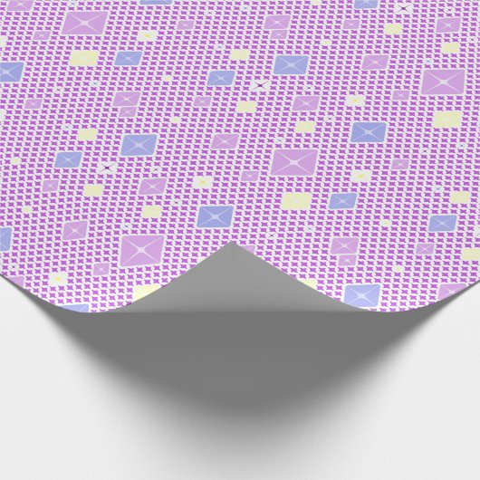 Pastel Kristal Ster Patroon Cadeaupapier (Hoek)