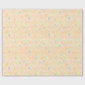 Pastel Kristal Ster Patroon Cadeaupapier (Vlak)