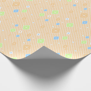 Pastel Kristal Ster Patroon Cadeaupapier