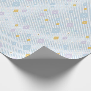 Pastel Kristal Ster Patroon Cadeaupapier